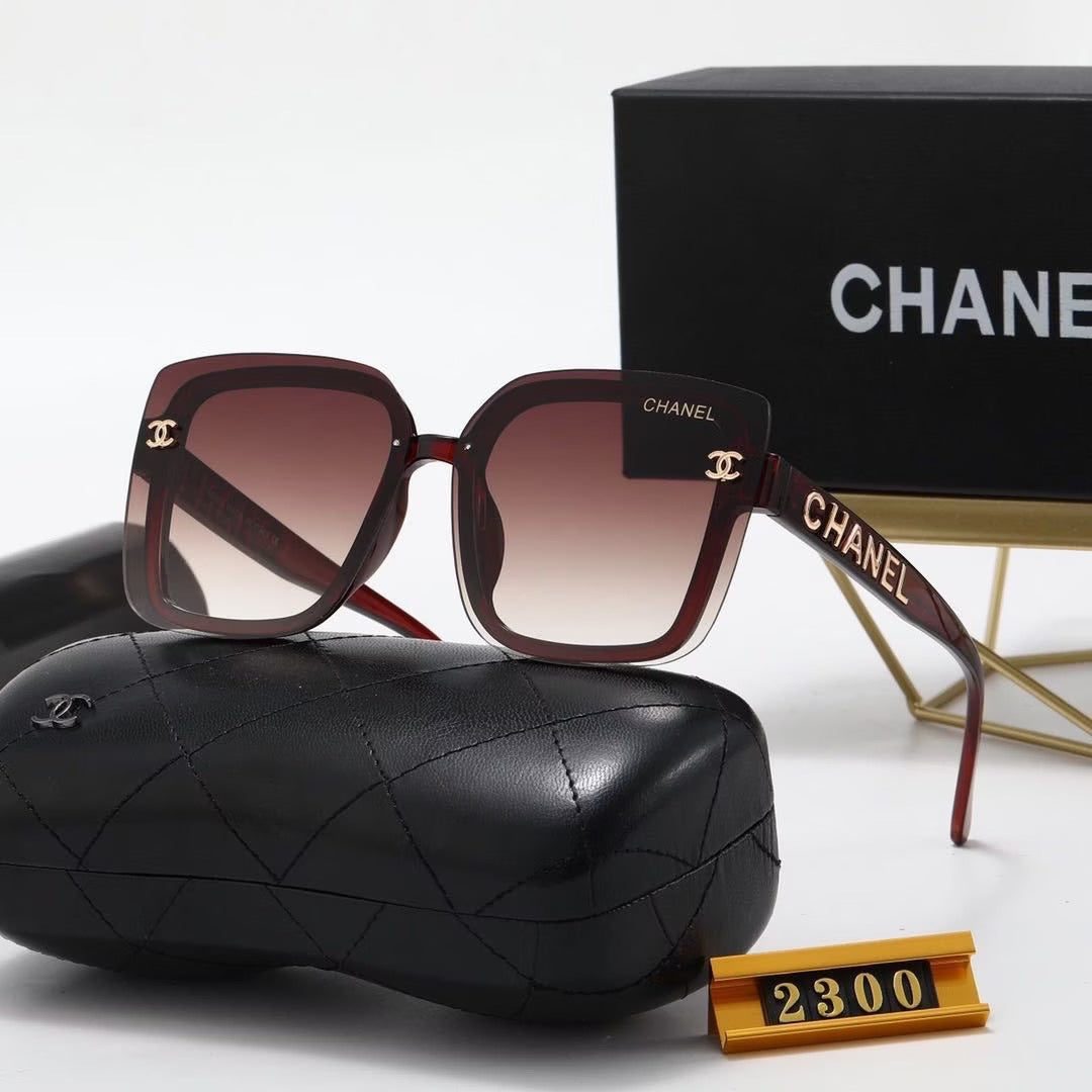 Women's Fashion Full Frame Letter Sunglasses 2300