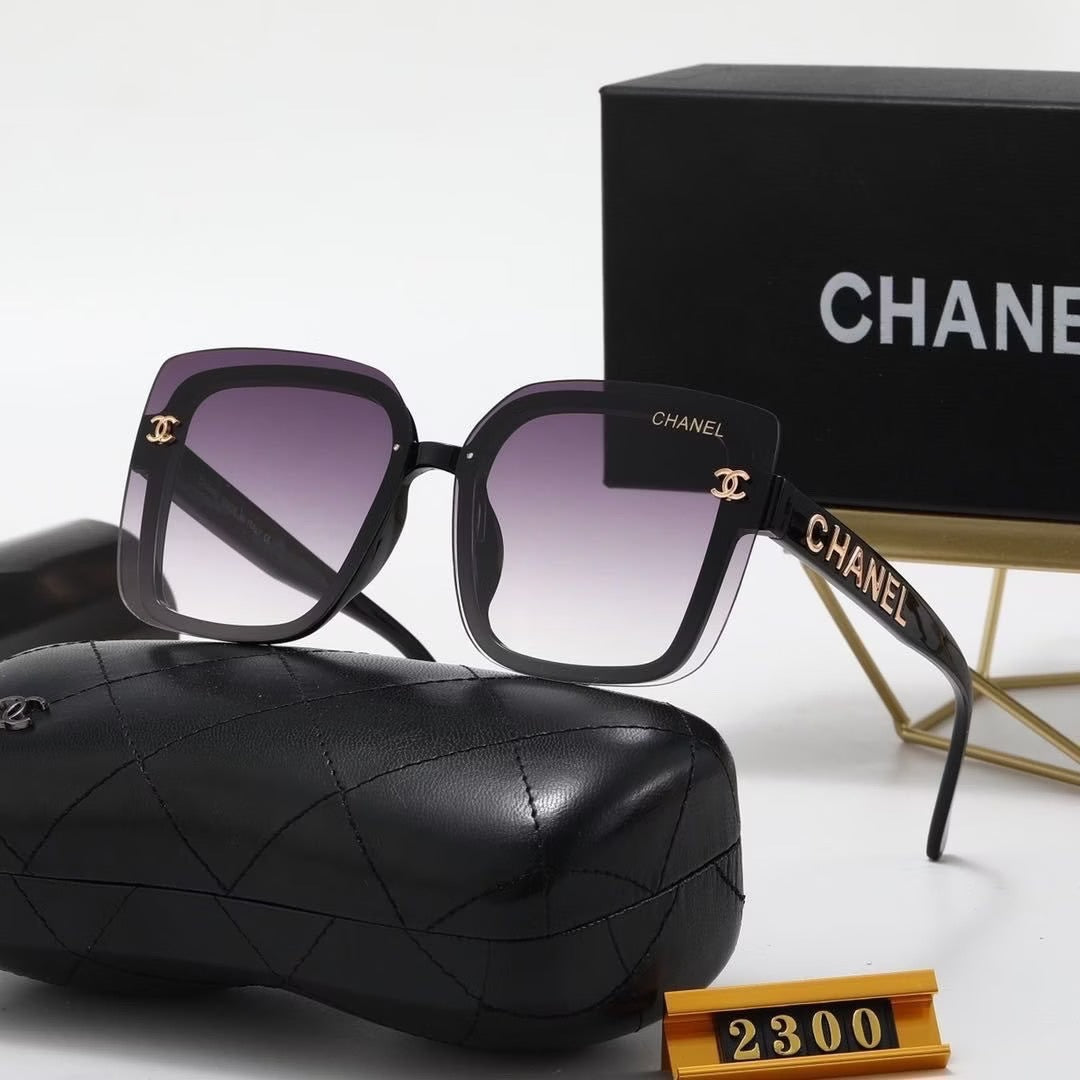 Women's Fashion Full Frame Letter Sunglasses 2300
