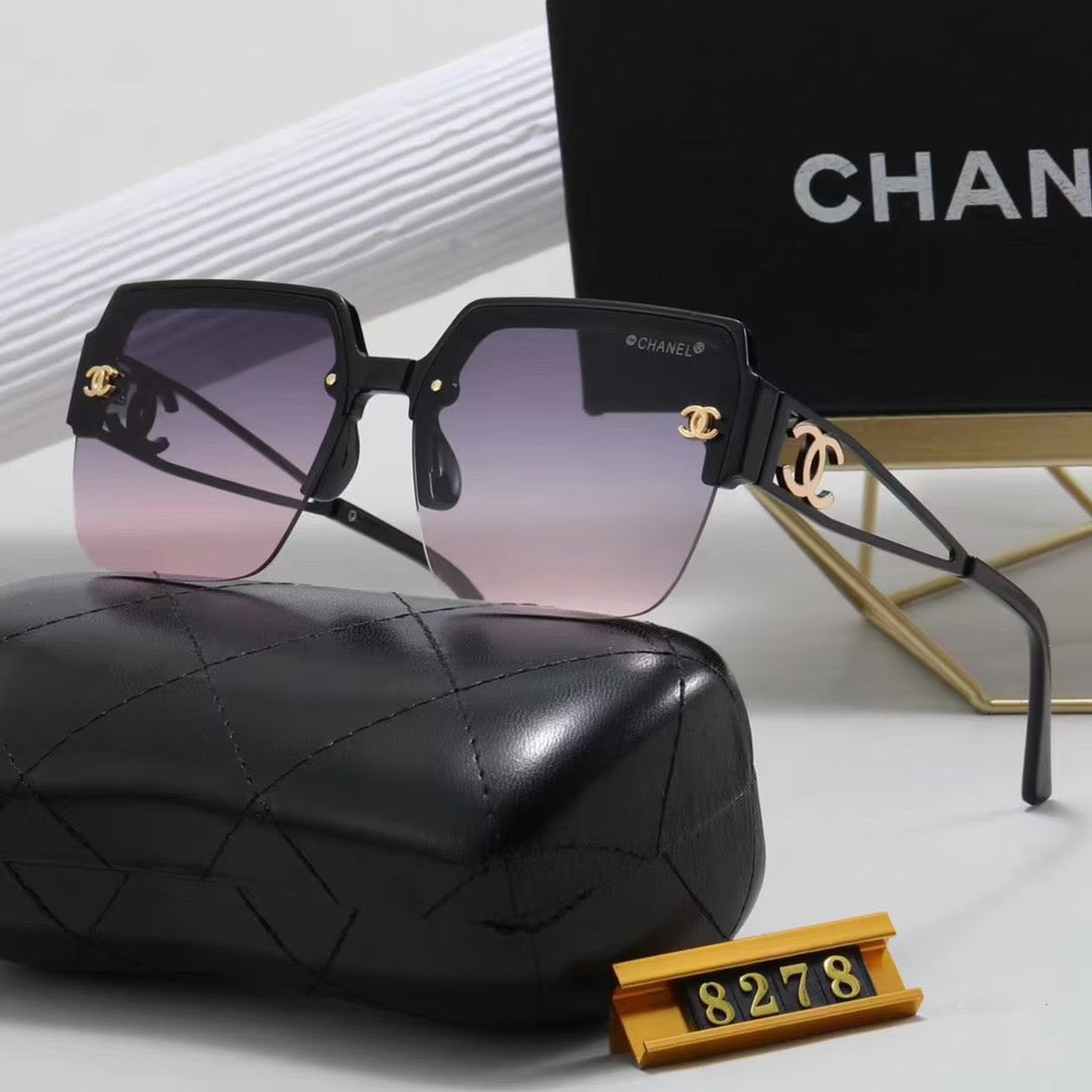 Women's Fashion Full Frame Letter Sunglasses 8278