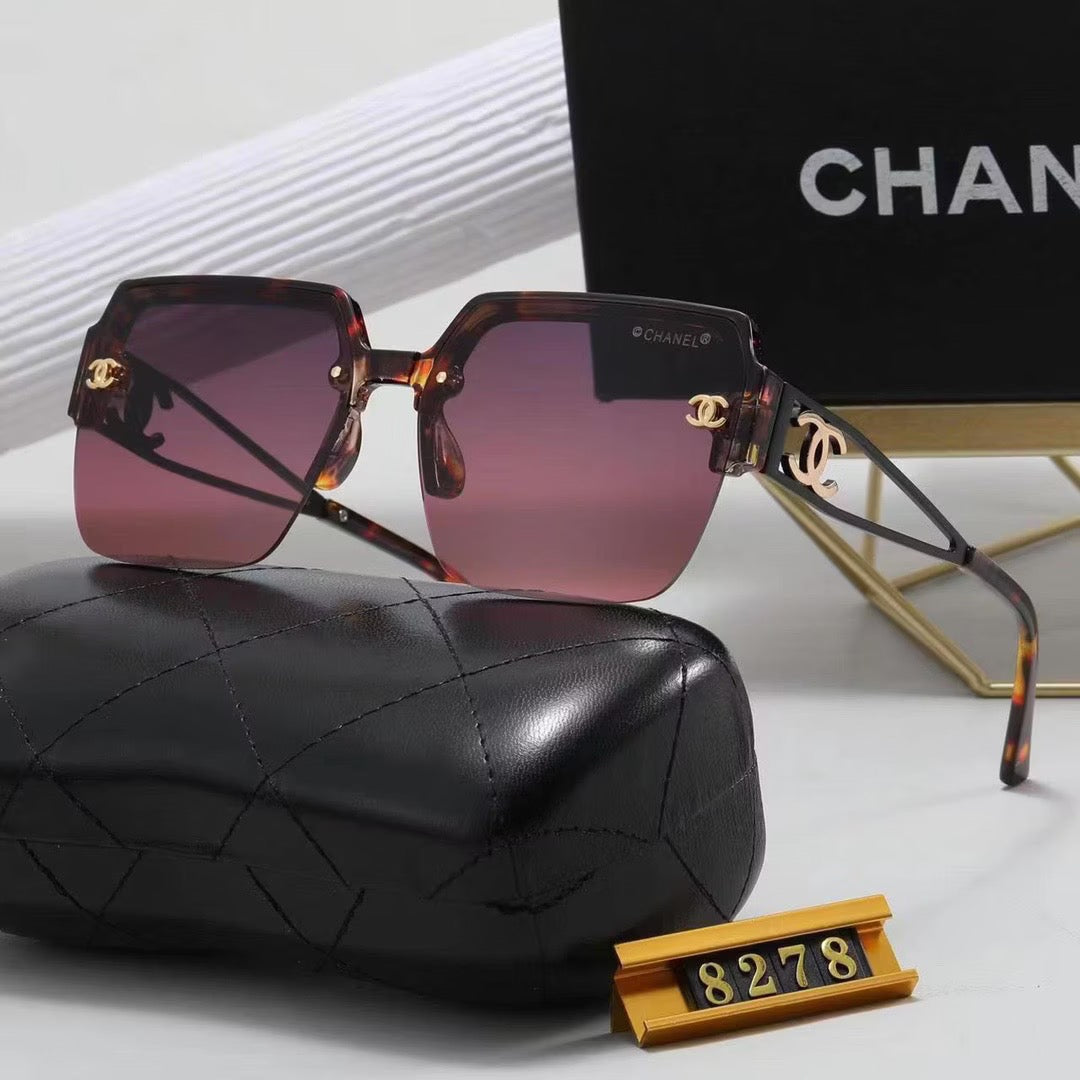Women's Fashion Full Frame Letter Sunglasses 8278
