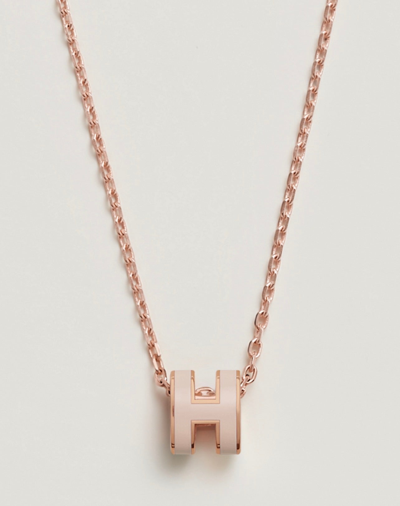 H Rose Gold Necklace