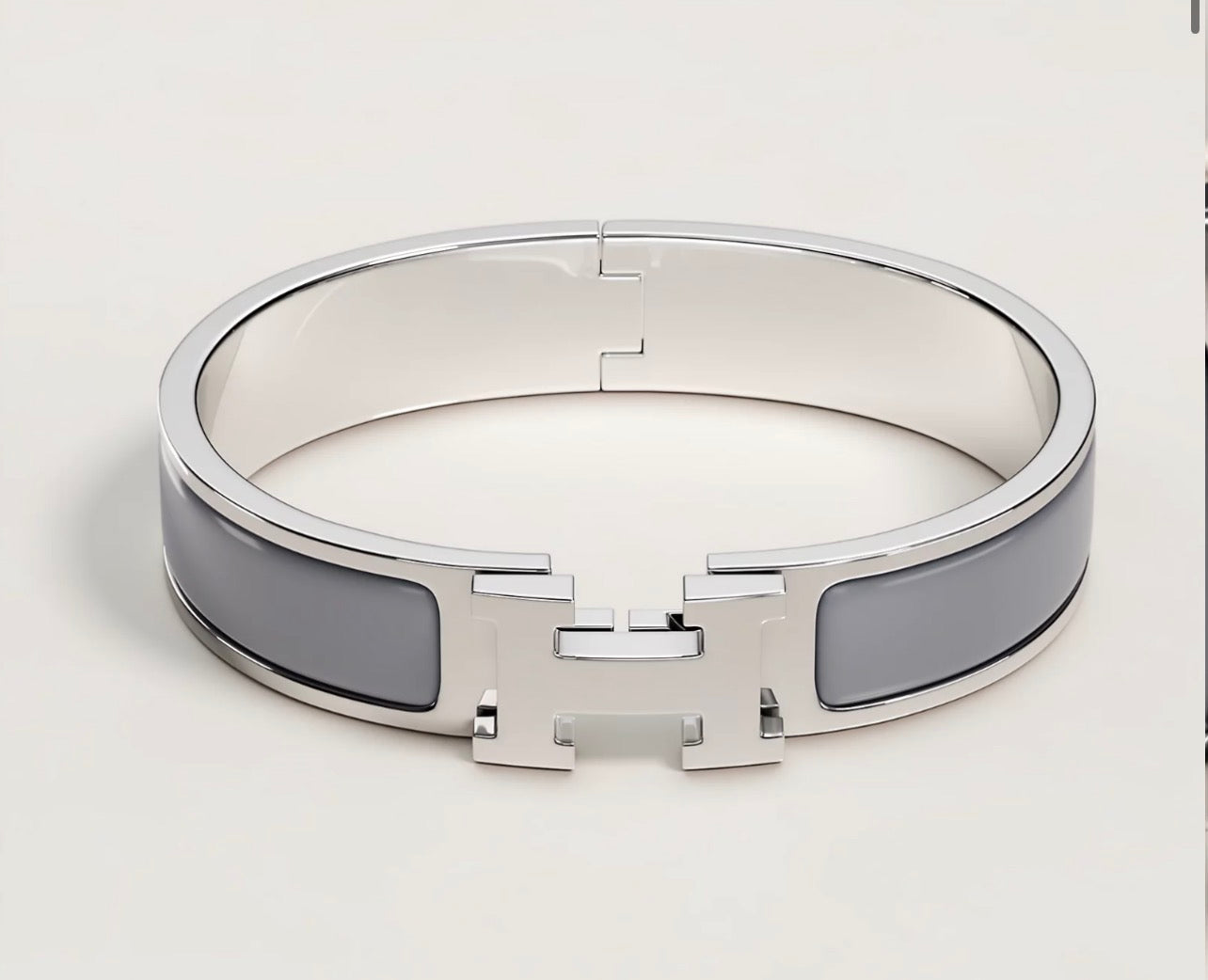 H Silver Bracelet