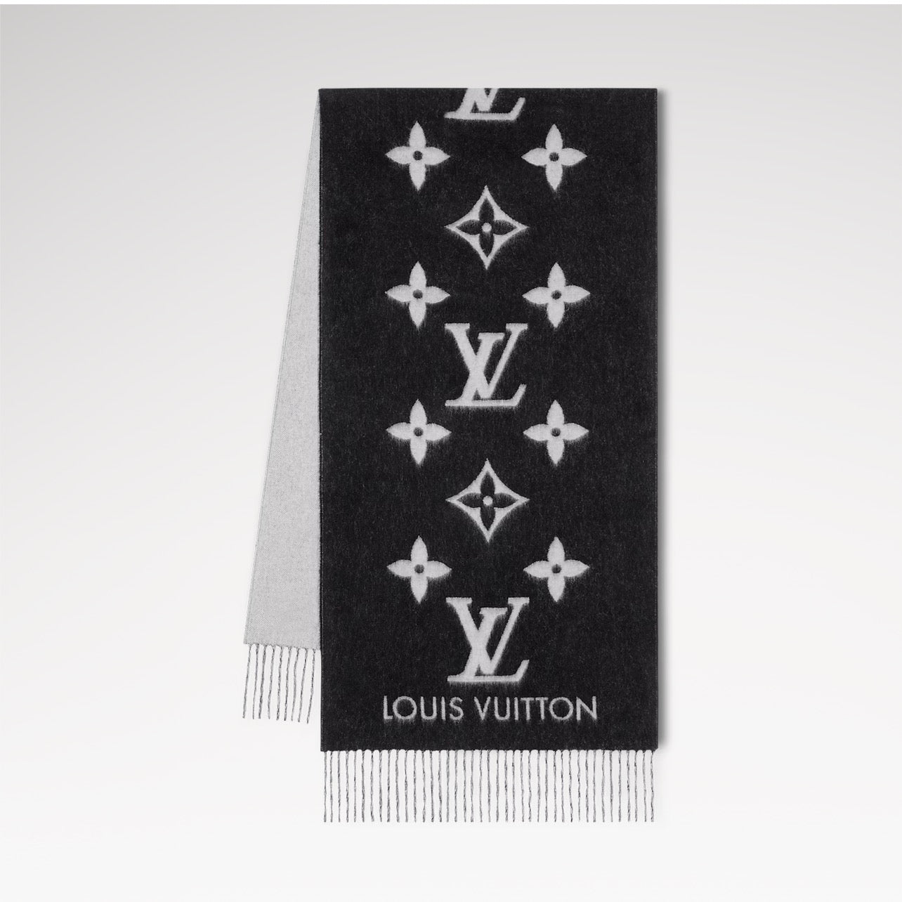 Women Oversized Monogram Reversible Scarf