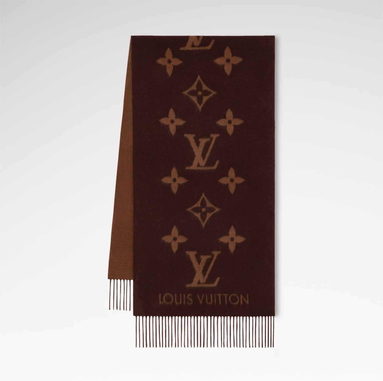 Women Oversized Monogram Reversible Scarf