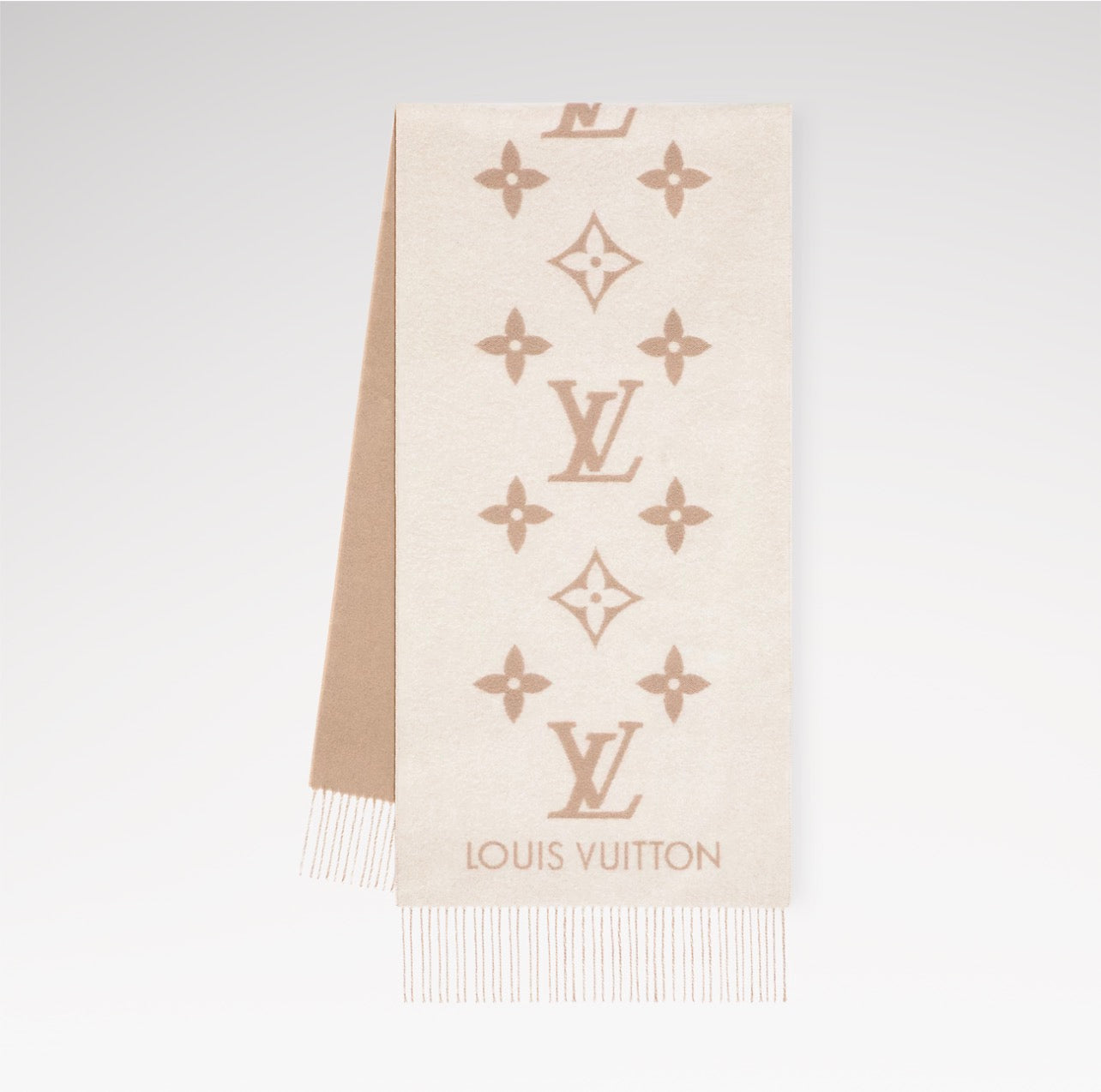 Women Oversized Monogram Reversible Scarf