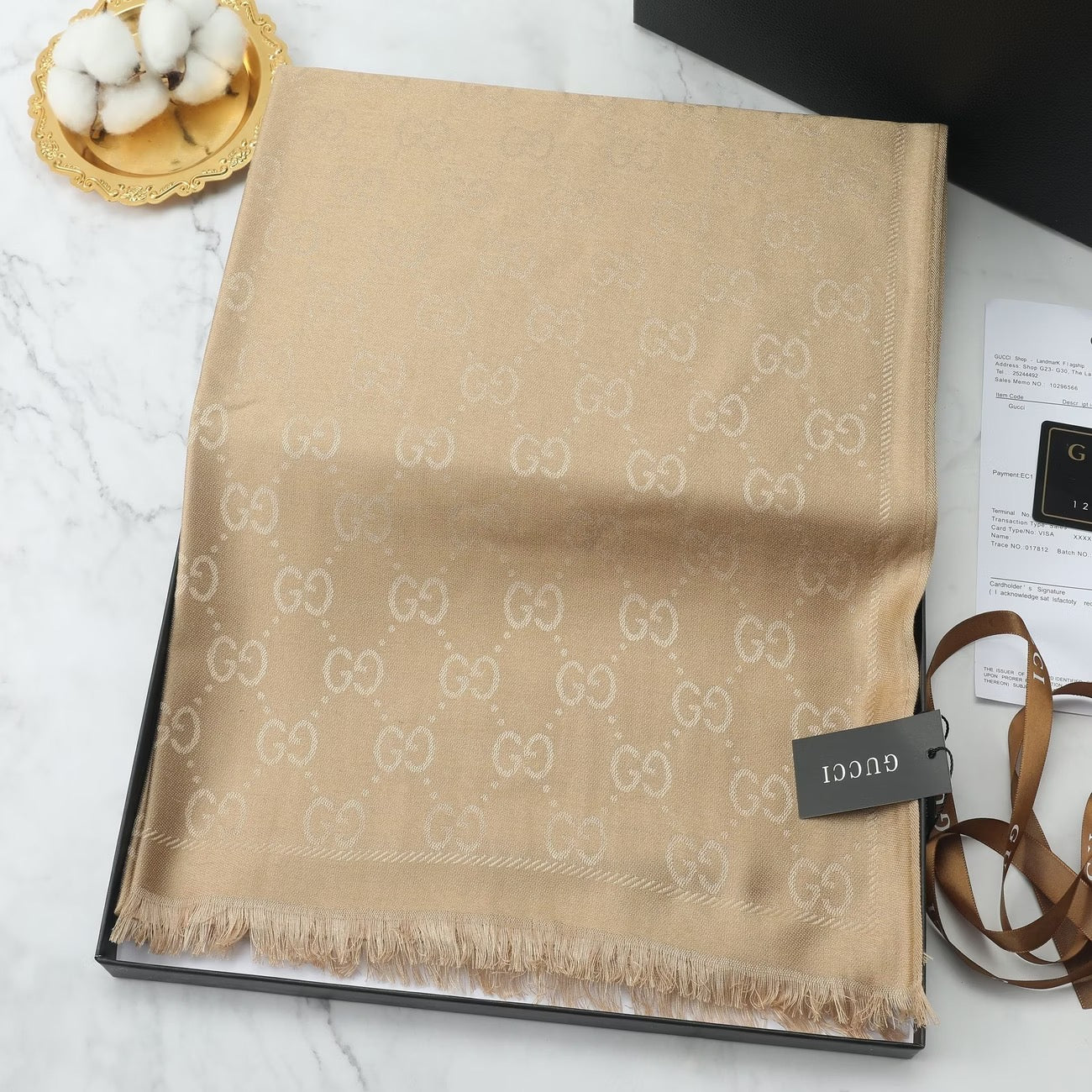 Women GG Reversible Scarf