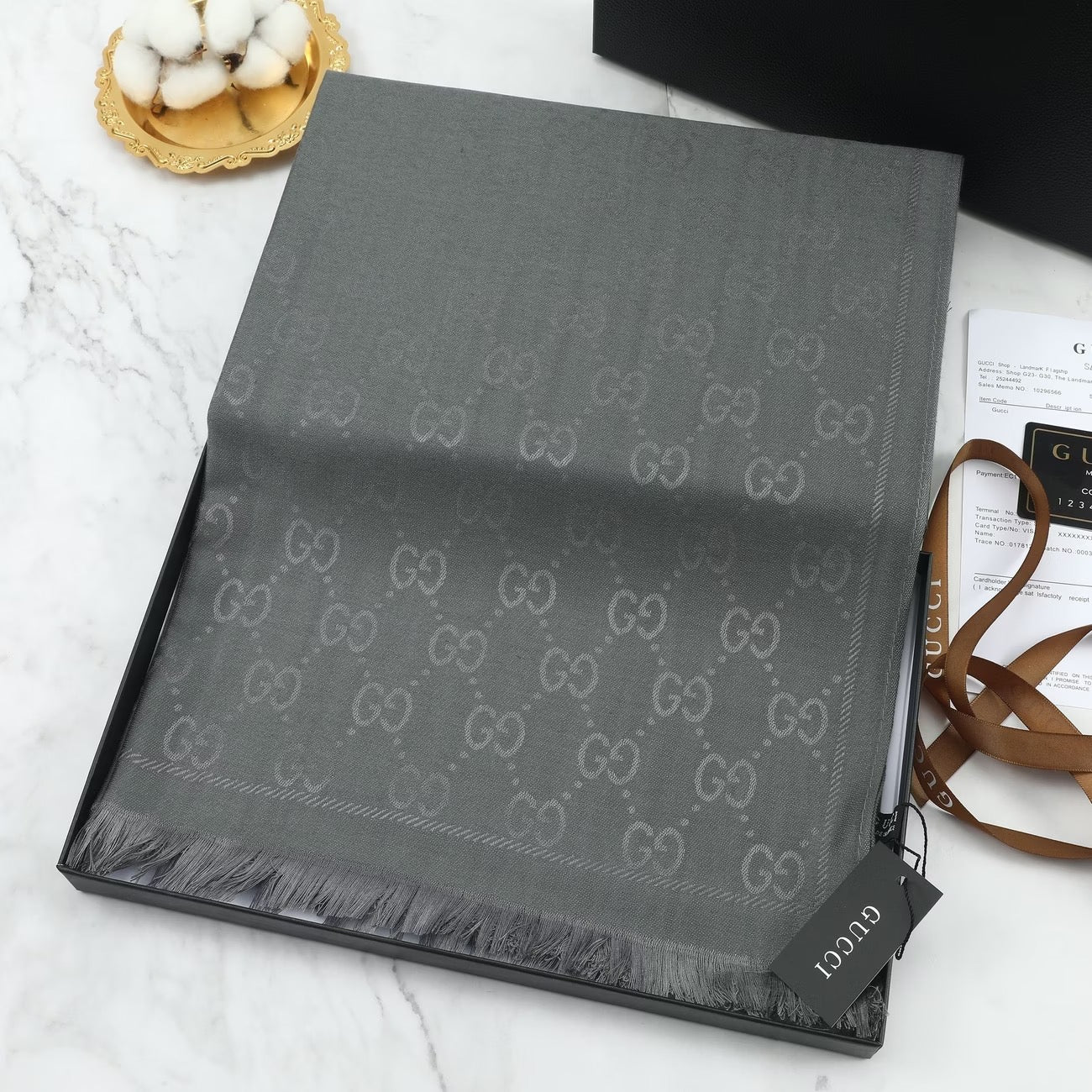 Women GG Reversible Scarf