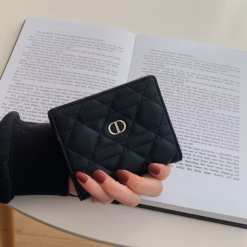 Women CD Leather Card Holder